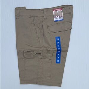 Unionbay Men's Tan Cargo Shorts Size 36 new